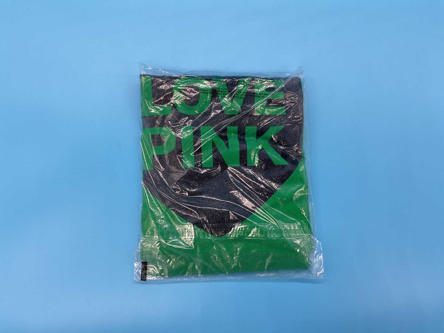 Victoria’s Secret PINK Love Graphic T-Shirt Green Large