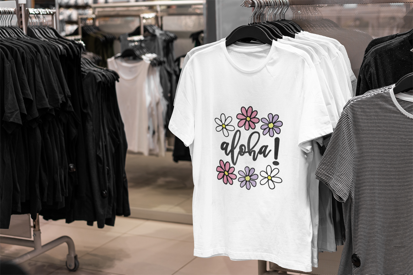 Shaka Brands Aloha Floral Graphic T Shirt S-2XL