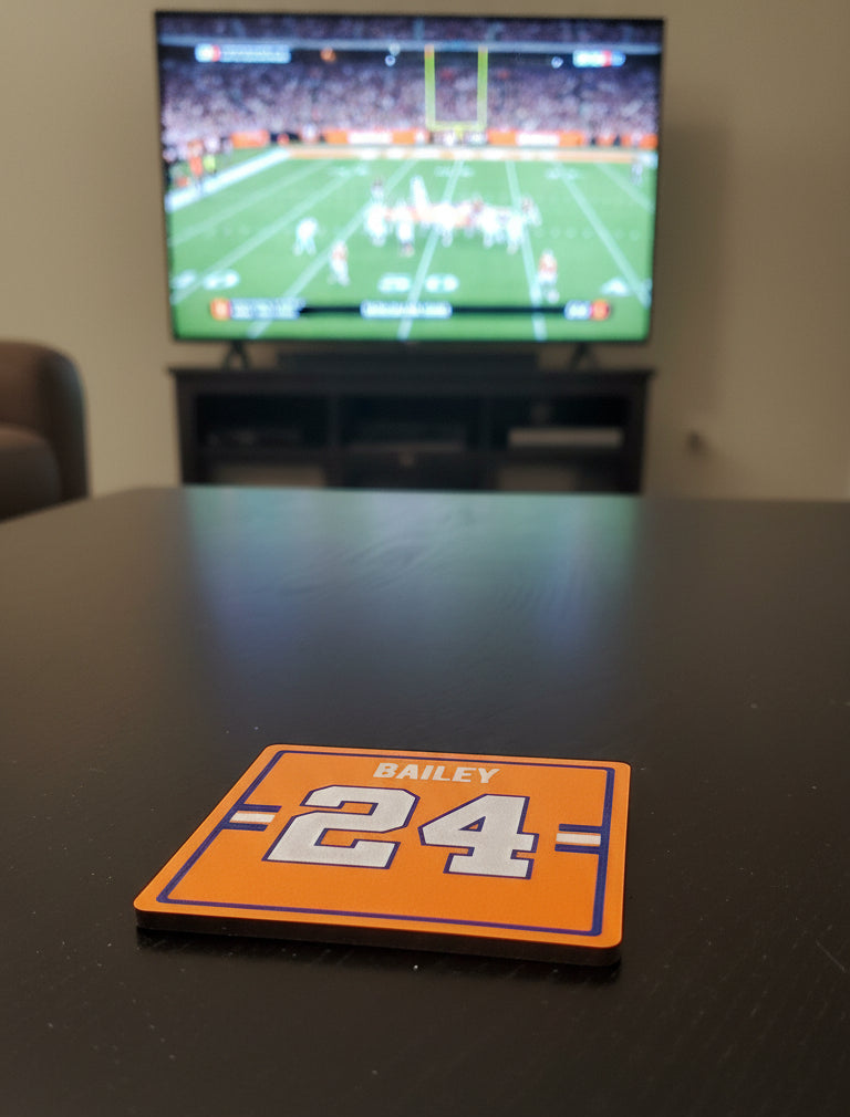 Champ Bailey 3D Printed Coaster – Fan-Made Jersey #24 Drink Coaster
