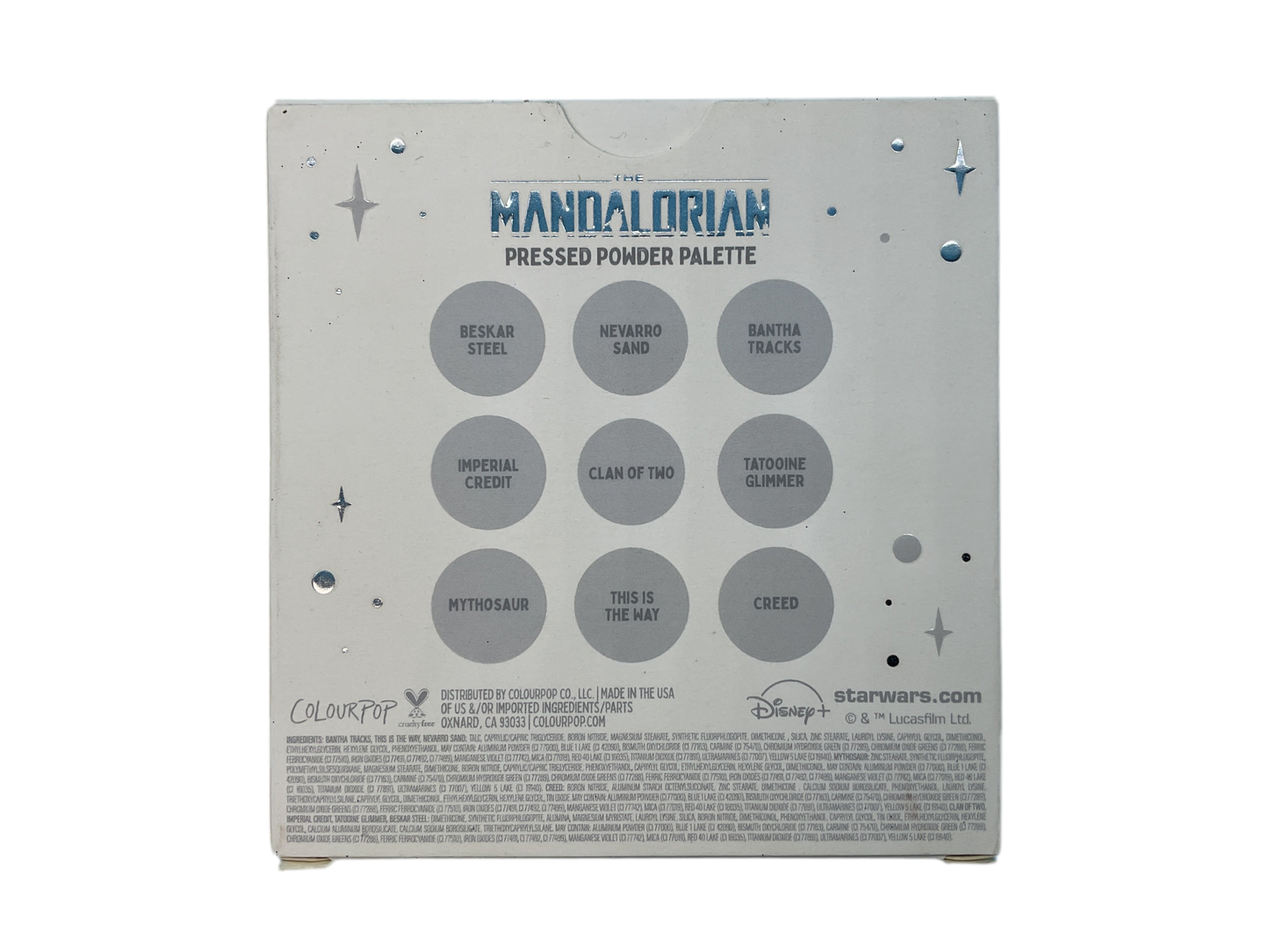 ColourPop Star Wars The Mandalorian Pressed Powder Palette – 9-Pan Neutral & Olive Smokey Eye