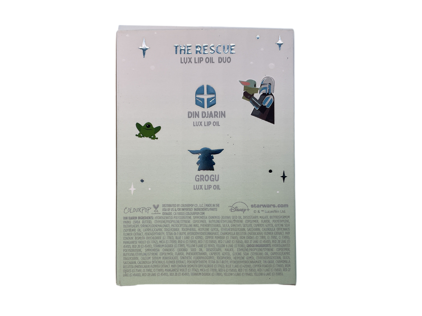 ColourPop Star Wars The Mandalorian “The Rescue” Lux Lip Oil Duo – Grogu™ & Din Djarin™