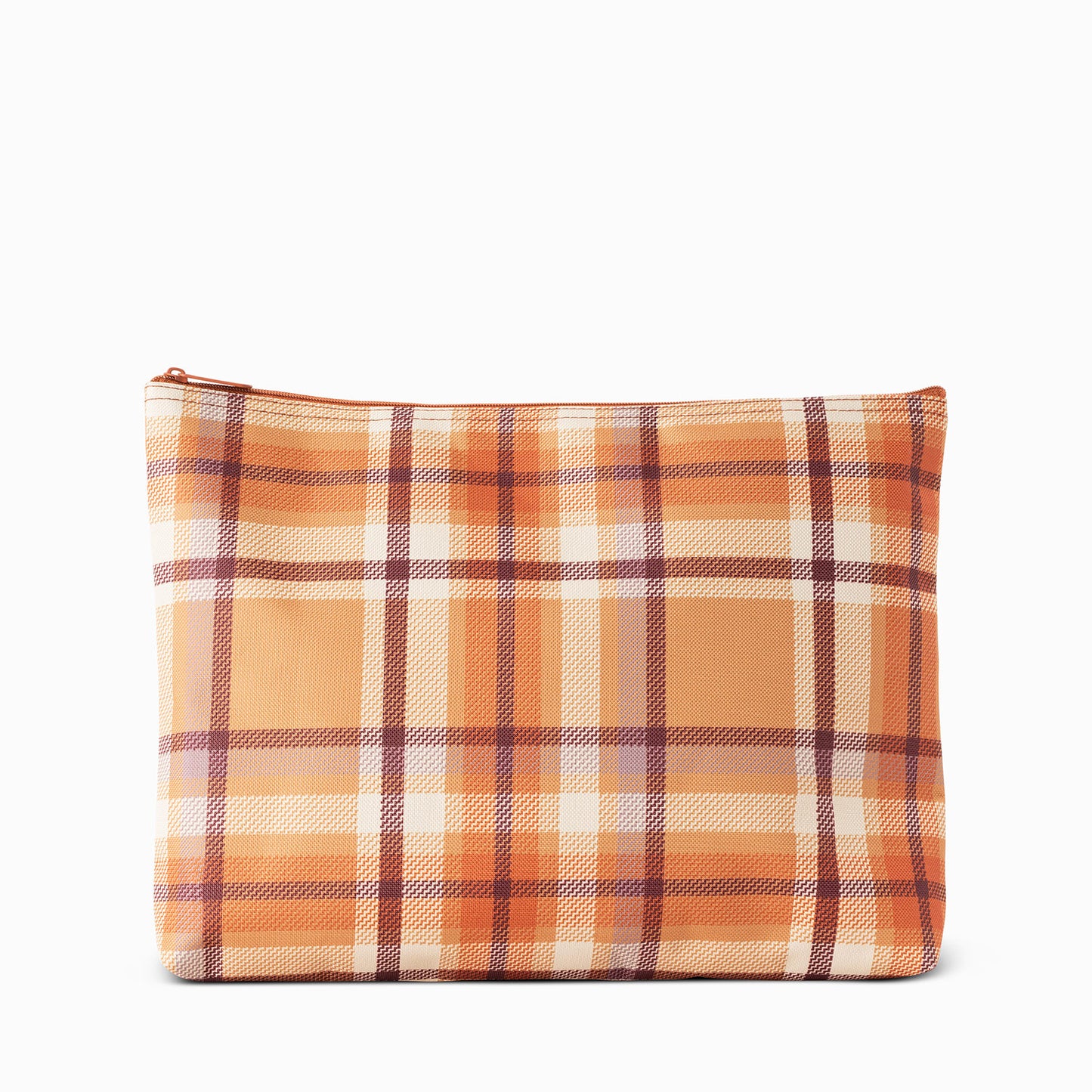 Thirty One Zipper Pouch Autumn Plaid Fall Cosmetic Clutch NWT