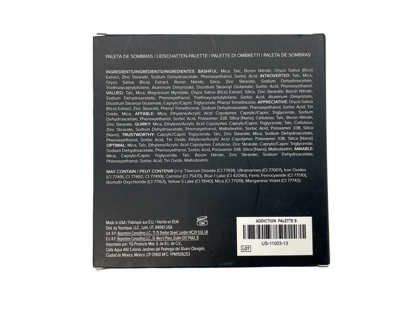 Younique Moodstruck Addiction Shadow Palette 9 | 9-Pan Neutral Eyeshadows