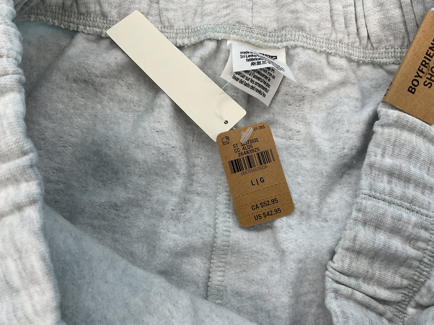 Victoria’s Secret PINK Grey Boyfriend Shorts – Large