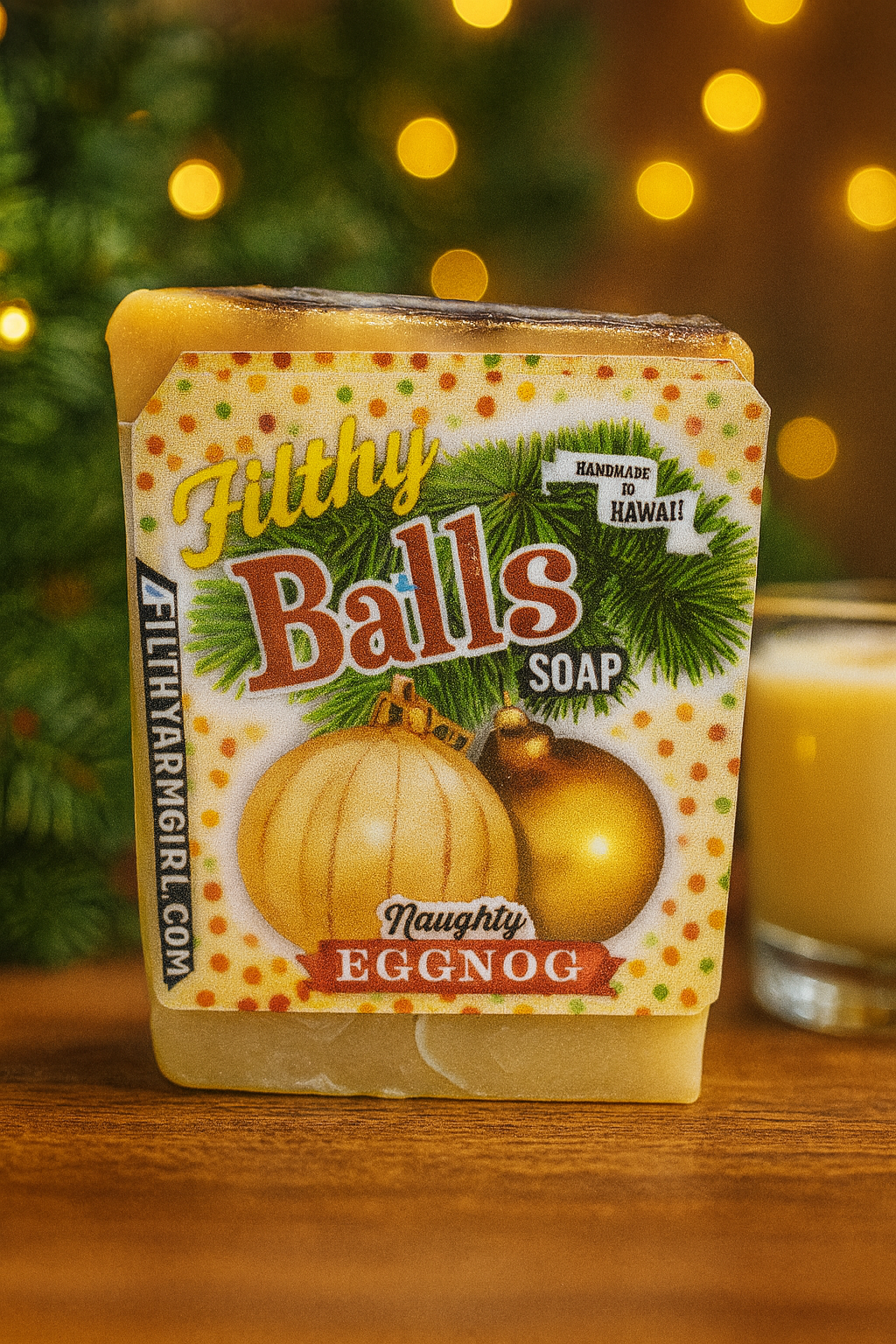 Filthy Farmgirl Soap Filthy Balls Naughty Eggnog Small Bar 2 oz