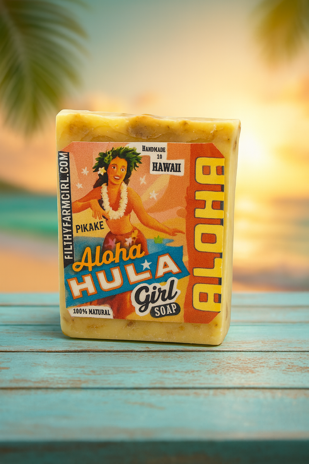 Filthy Farmgirl Soap Aloha Hula Girl Small Bar 2 oz