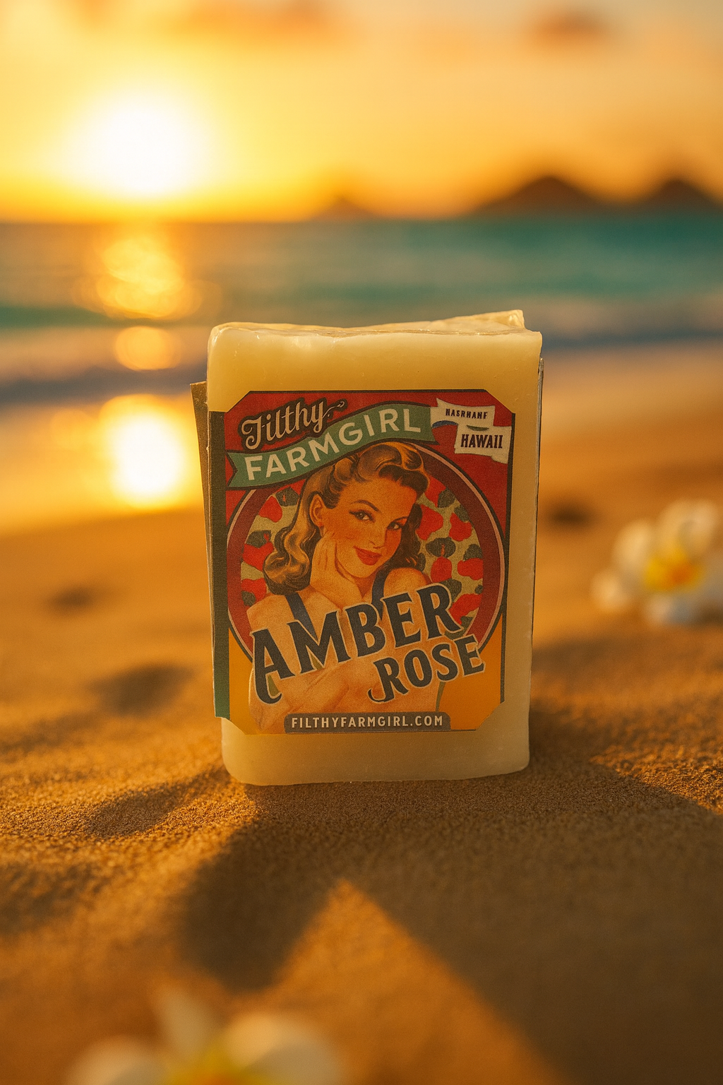Filthy Farmgirl Soap Amber Rose Small Bar 2 oz