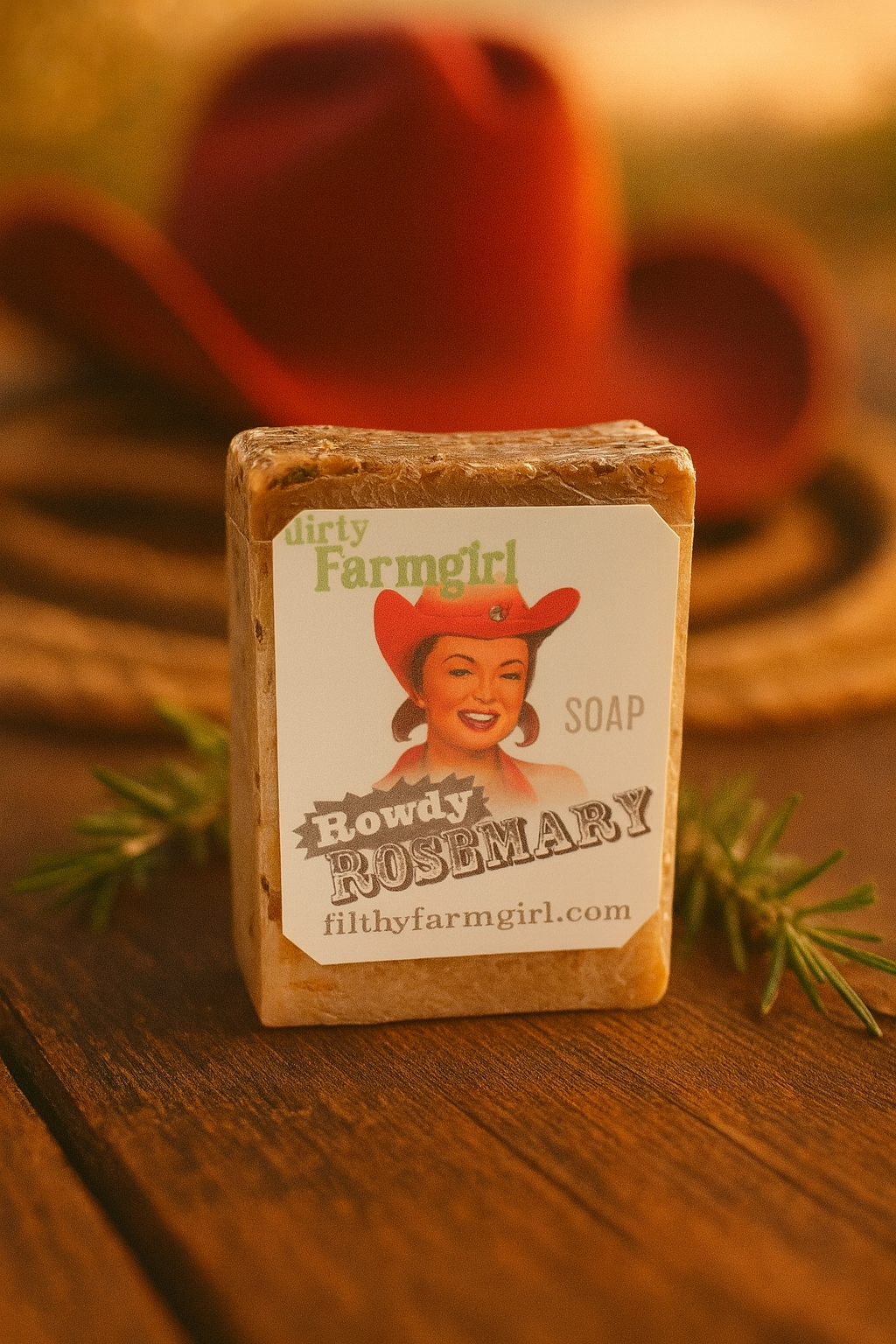 Filthy Farmgirl Rowdy Rosemary Soap 2 Oz