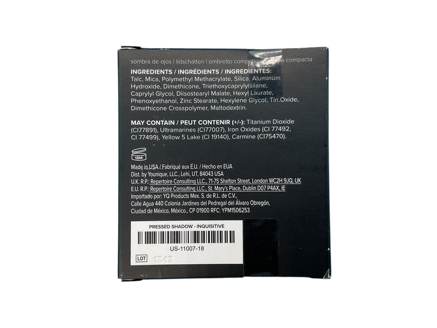 Younique Moodstruck Pressed Shadow Refill Inquisitive New In Box