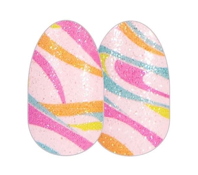 Color Street Disco Queen Nail Strips – Shimmery Baby Pink Pastel Polish