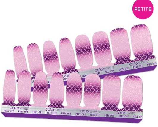 Color Street Nail Strips – Violet Shimmer (Petite)