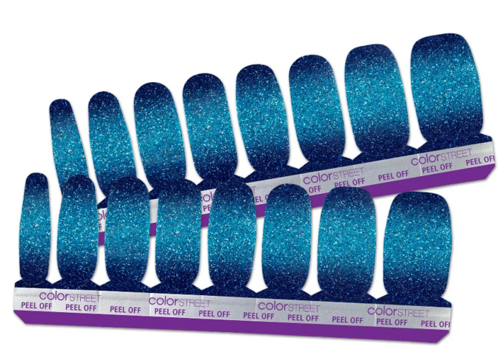 Color Street Nail Strips High Tide Blue Ombré