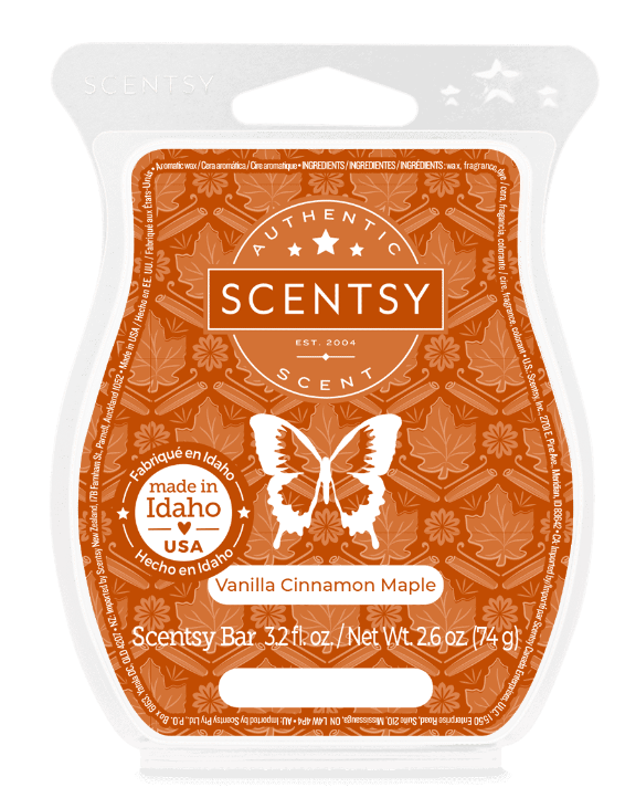 Scentsy Wax Melt – Vanilla Cinnamon Maple
