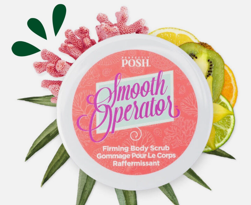 Perfectly Posh Smooth Operator Firming Body Scrub 6 oz Pink Coral