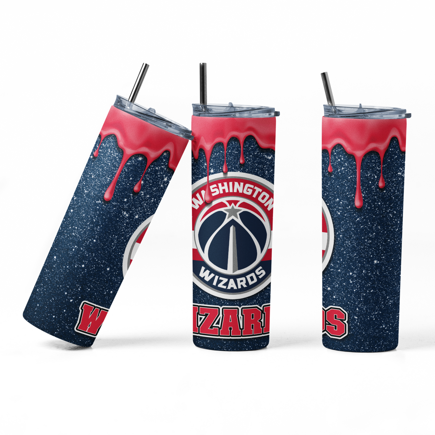 NBA Glitter Drip Style 20oz Team Tumbler
