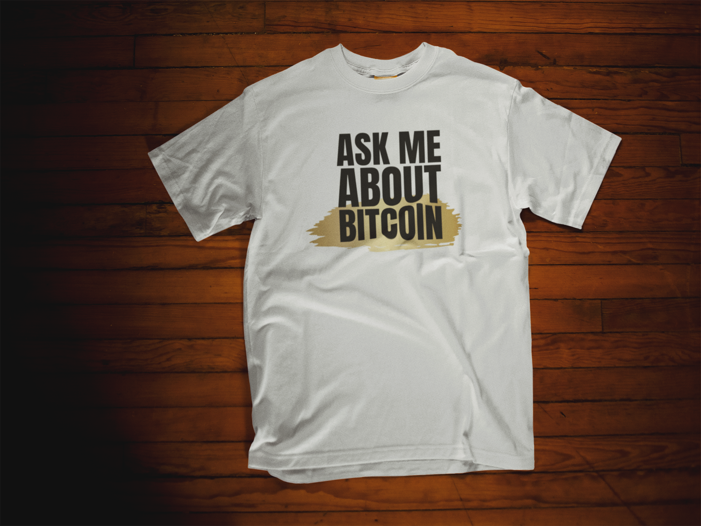 Bitcoin T Shirt Crew Neck Made With 100 Percent Cotton And Direct Print On Garment