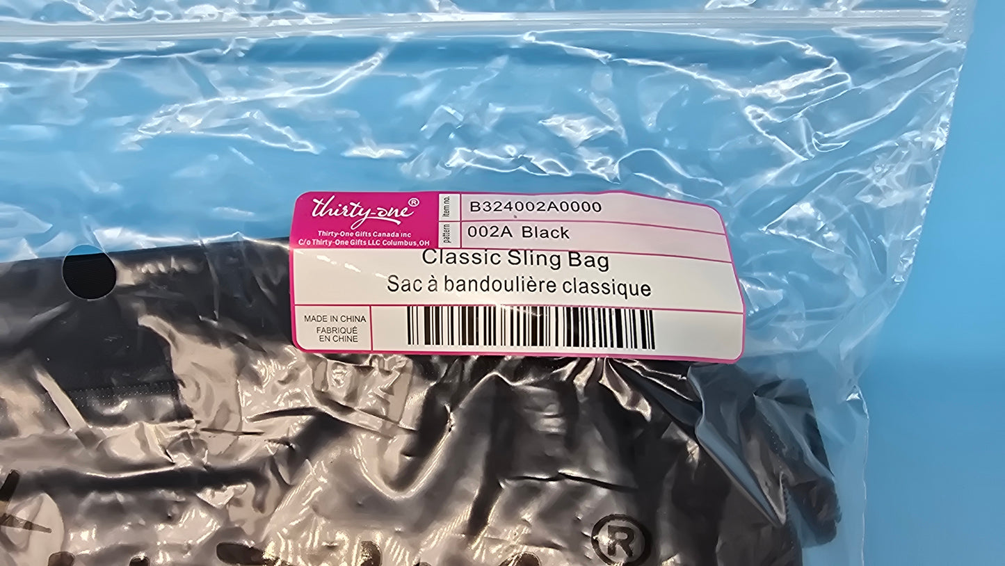 Thirty-One Gifts Classic Sling Bag *Black*