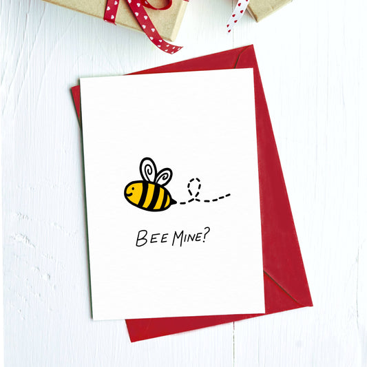 Bee Mine Cute Card