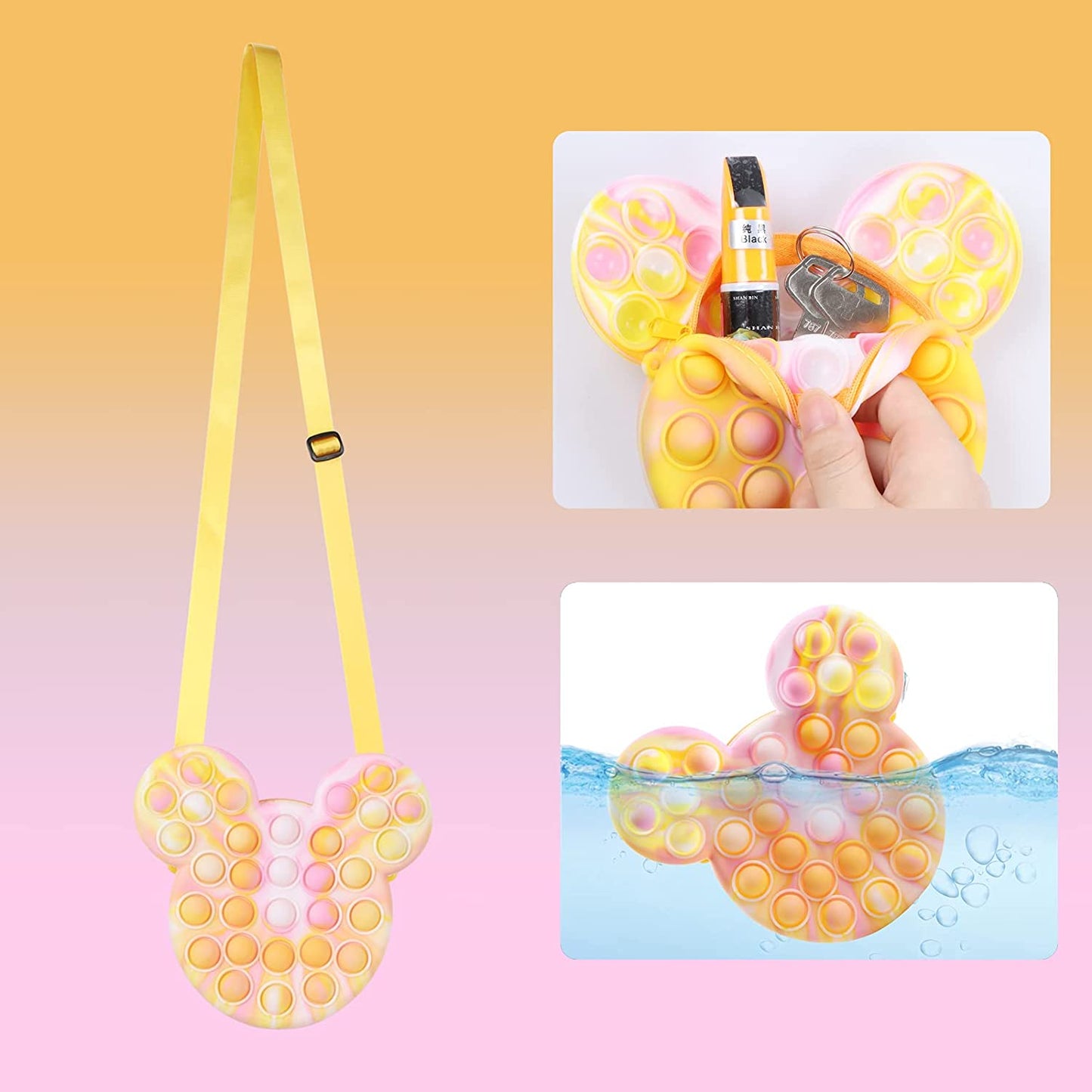 Mickey Mouse Bubble pop fidget purse