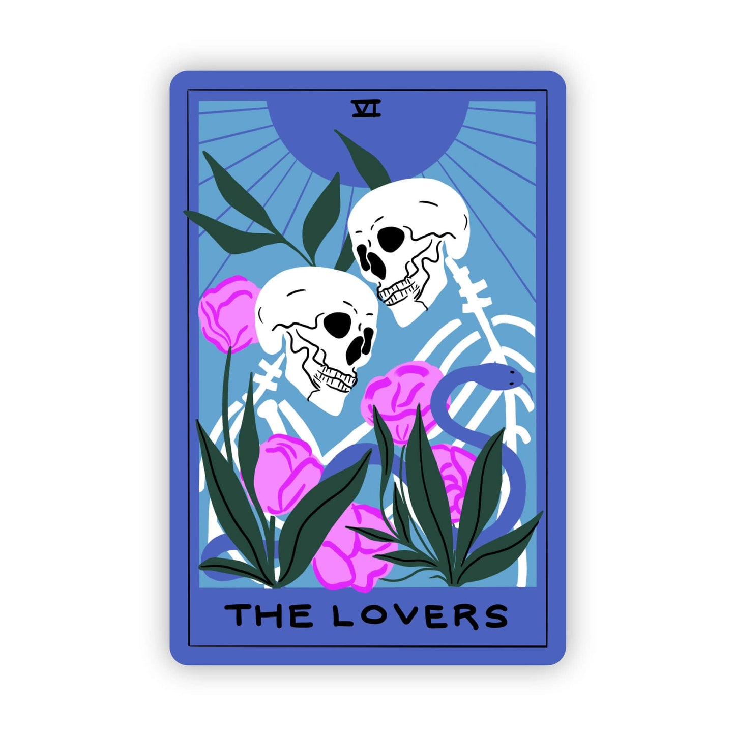 Big Moods | "The Lovers" Tarot Card | Sticker | Ohana Underground