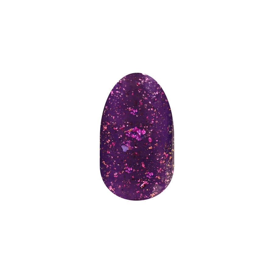 Color Street Flake My Day Nail Strips Purple Glitter Real Polish