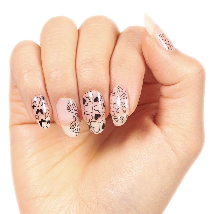 Color Street For the Cause Nail Strips Awareness Ribbon Overlay