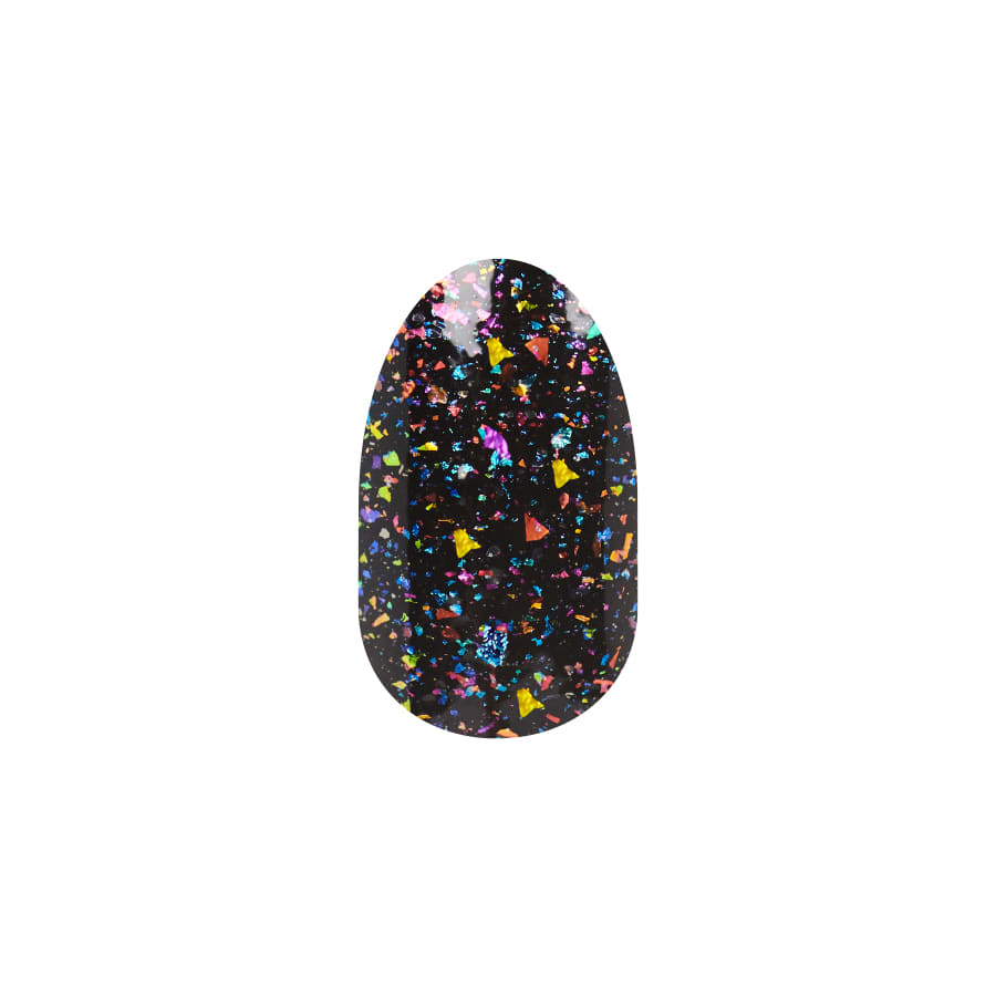 Color Street Gleam On Nail Strips Black Prism FX Glitter Polish
