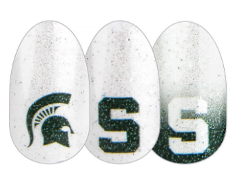 Color Street Nail Strips | Collegiate | Michigan State University | Real Polish | Easy Apply