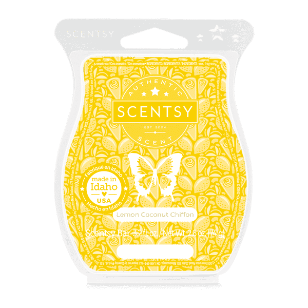 Scentsy Wax Melt Lemon Coconut Chiffon Ohana Underground