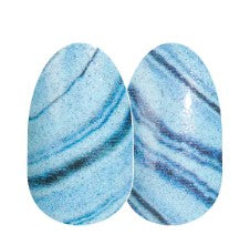 Color Street Game of Stones Nail Strips Silver Flecked Light Blue Agate