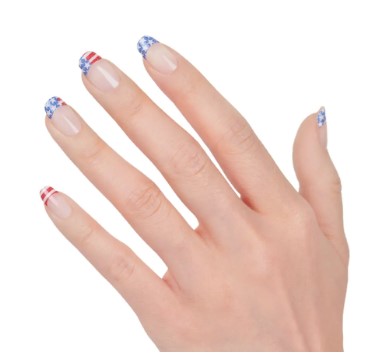 Color Street Nail Strips | French Manicure - Red, White and Belle | Real Polish | Easy Apply
