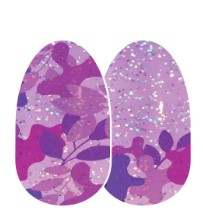 Color Street Glad You Camo Nail Strips Purple Camo Glitter Polish