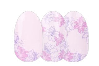 Color Street Flower of the Hour Nail Polish Strips Pink Floral FDC305