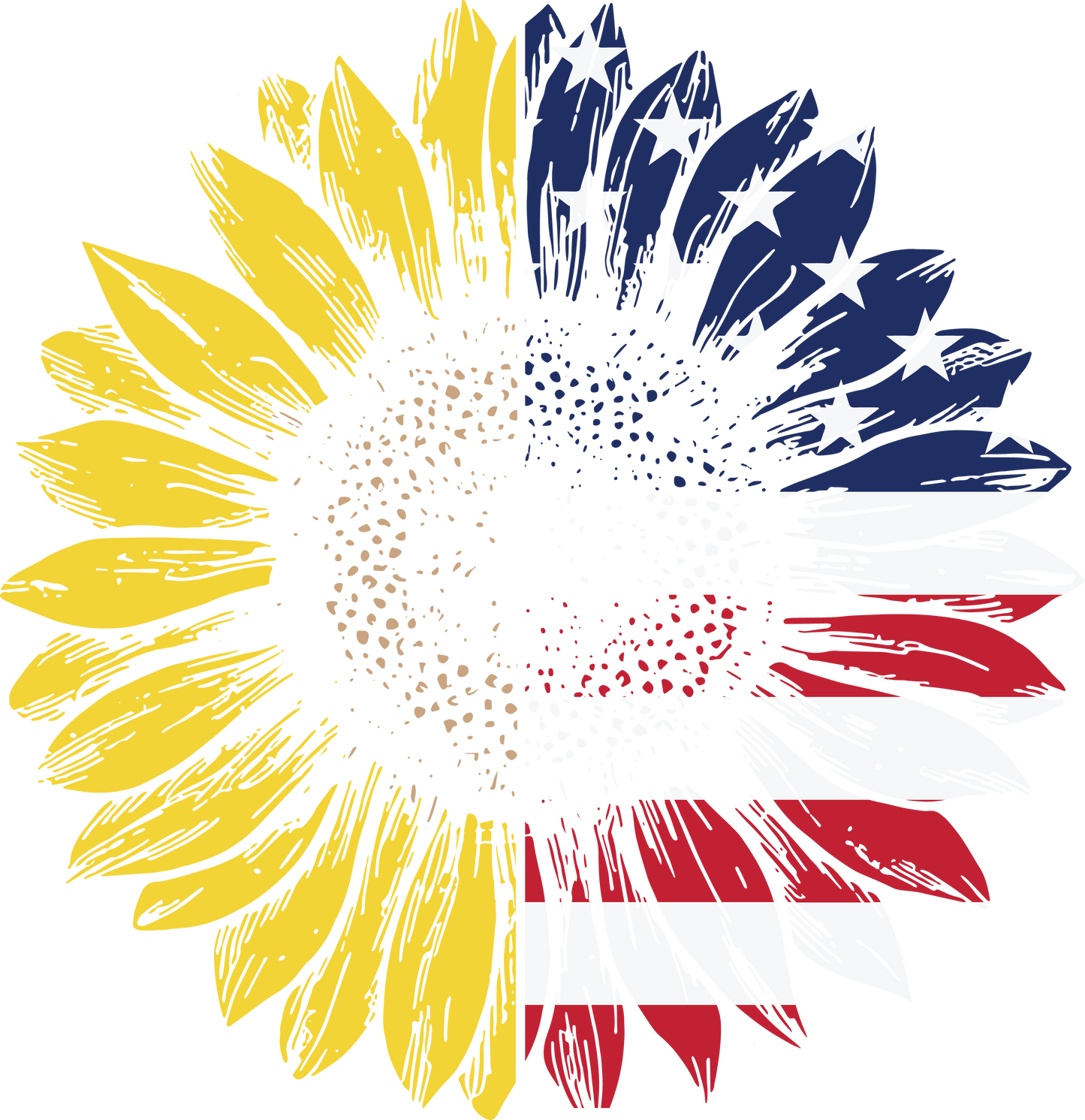 Sunflower American Flag hoodie