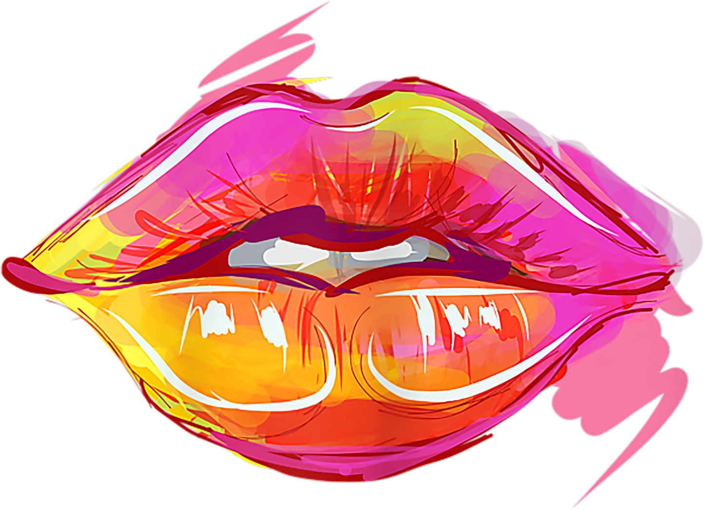 White LGBTQ Lips hoodie