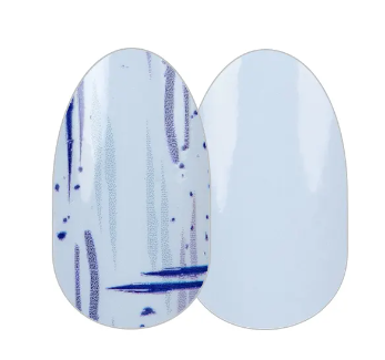 Color Street Feeling Paint Nail Strips FDC302 Blue Brushstroke NIP