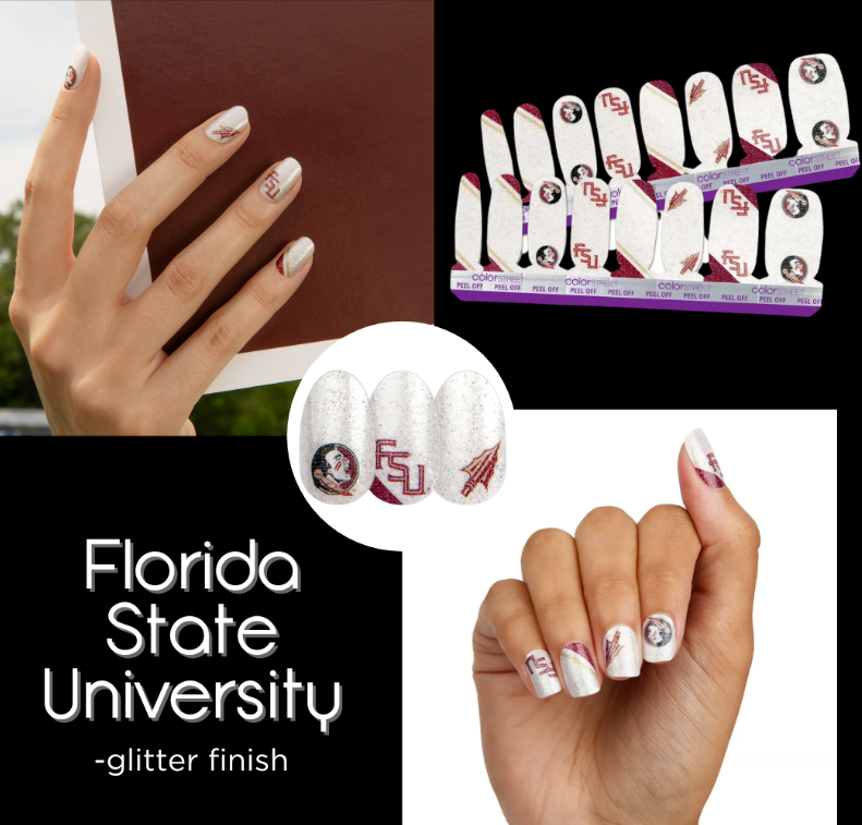 Color Street Nail Strips | Collegiate | Florida State University | Real Polish | Easy Apply
