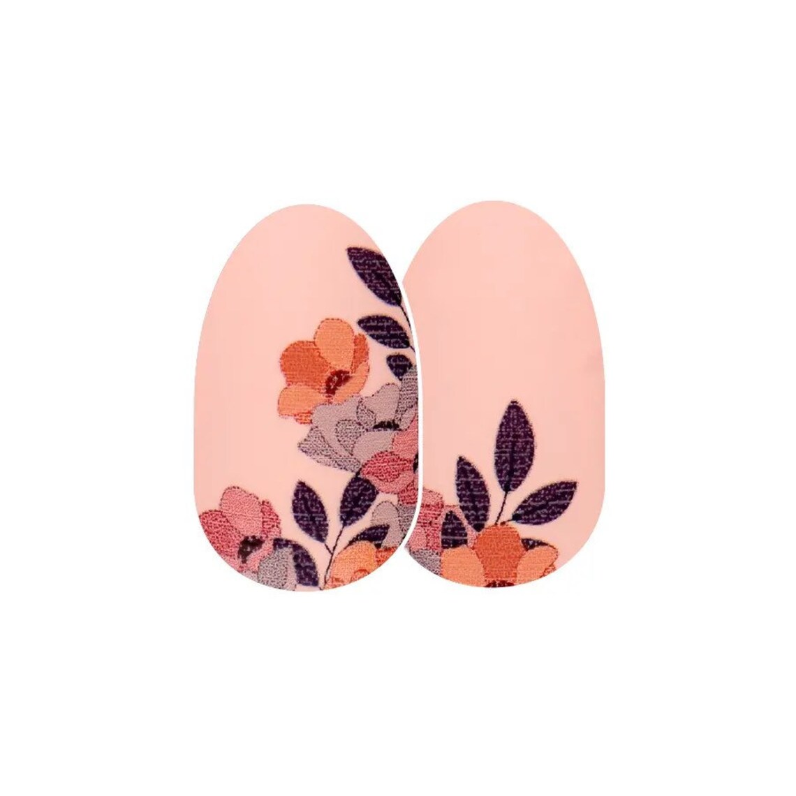 Color Street Floral Obligation Nail Strips FDC292 Beige Floral Design