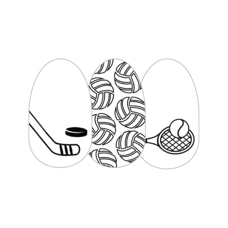 Color Street Game On Nail Strips Real Polish Sports Clear Overlay