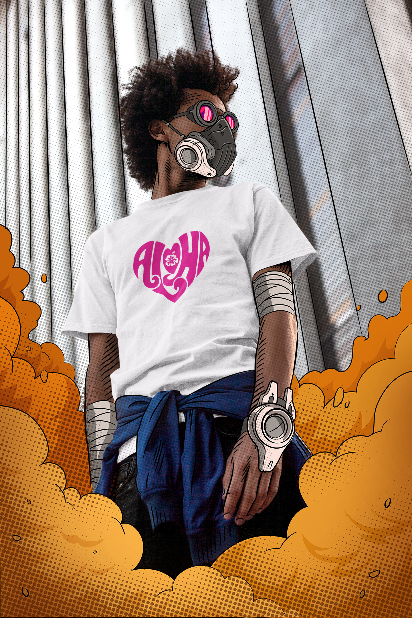 Aloha Heart Crew Neck T-Shirt