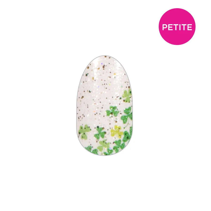 Color Street Shamrock My World Petite FDG453 Green Shamrock Nail Strips