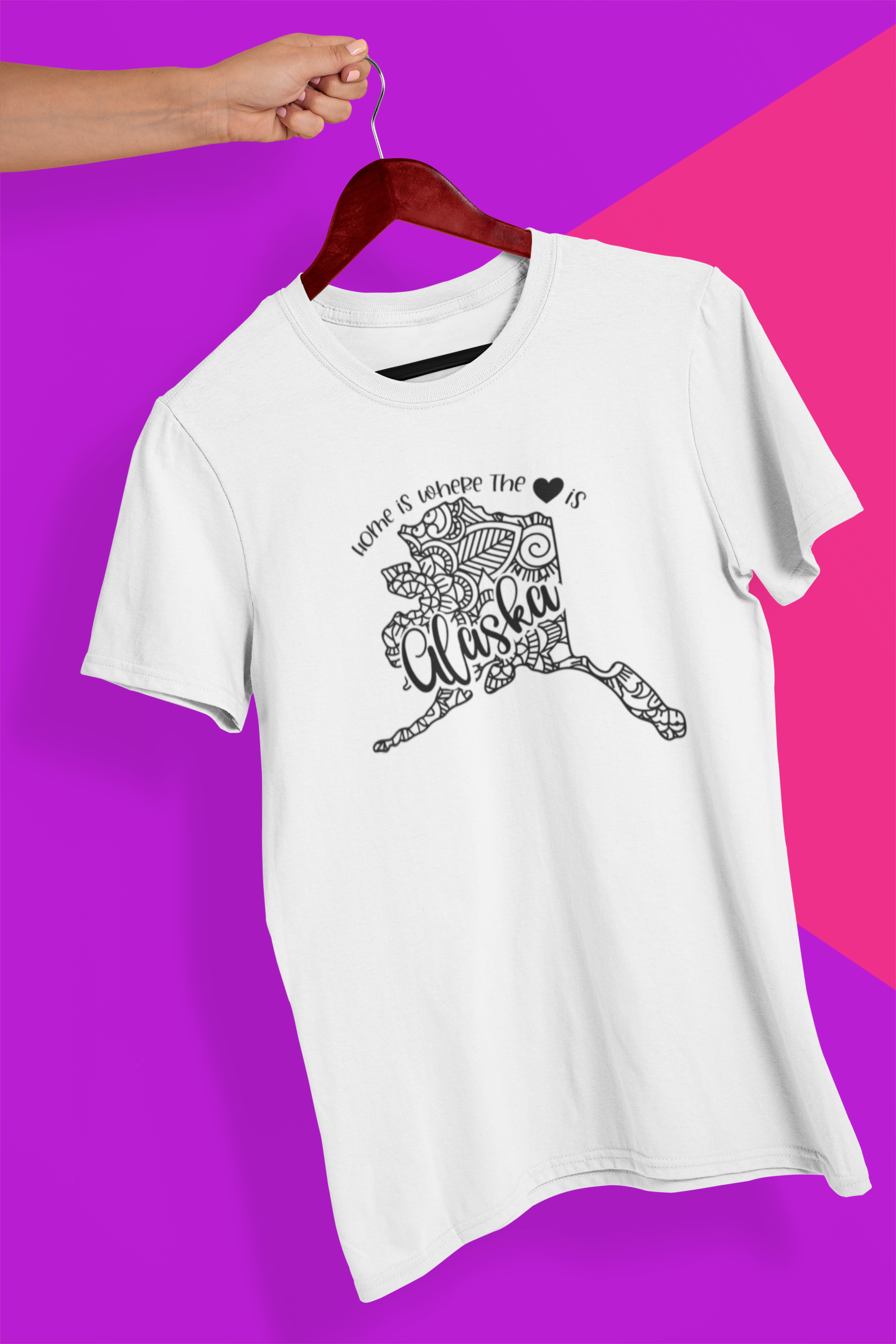 Alaska Mandala Crew Neck T-Shirt