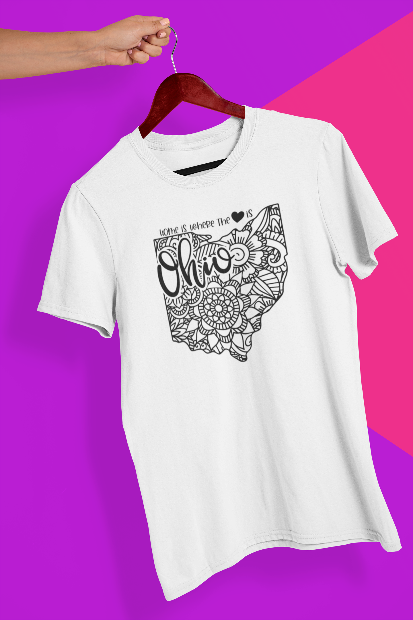 Ohio Mandala Crew Neck T-Shirt