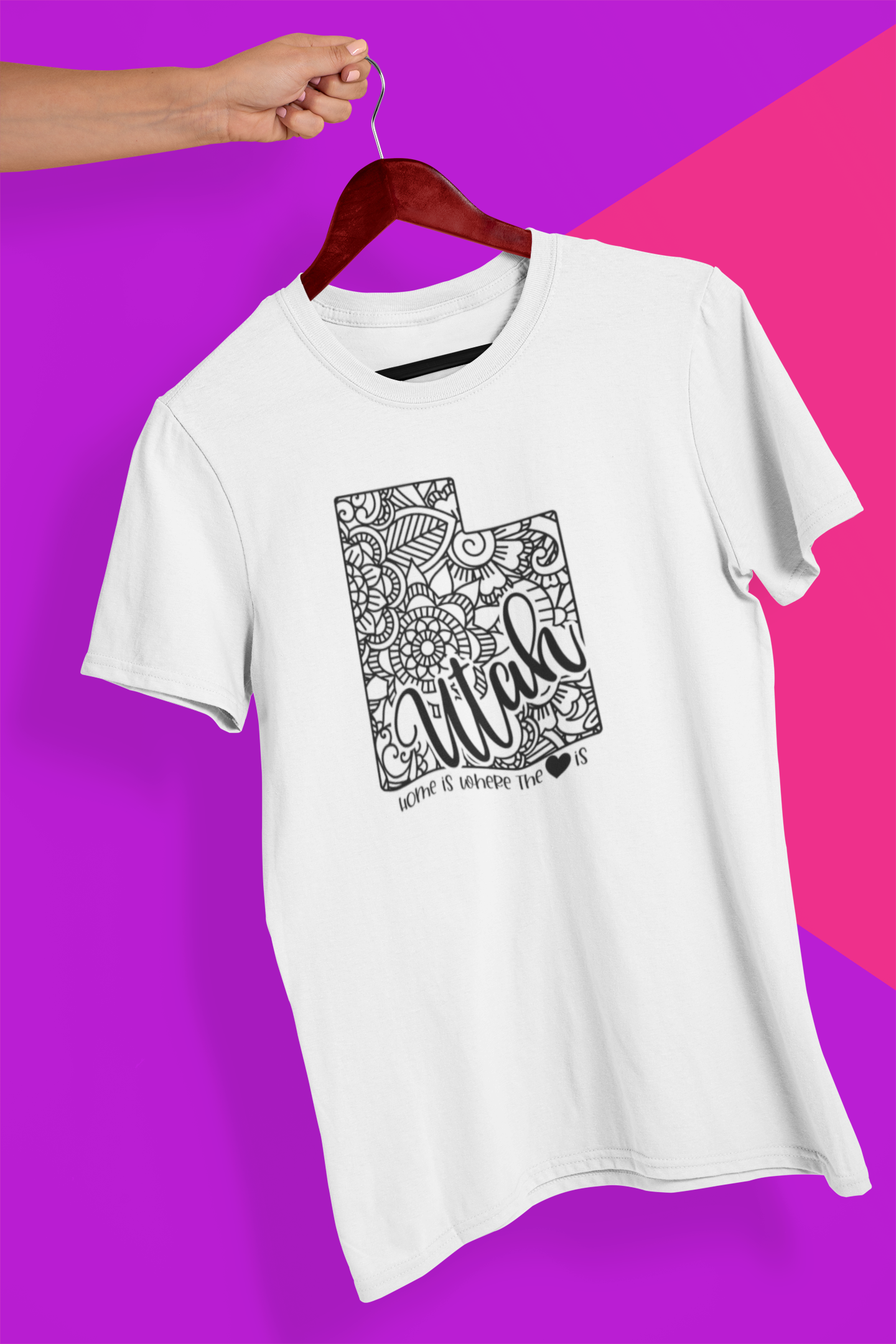 Utah Mandala Crew Neck T-Shirt