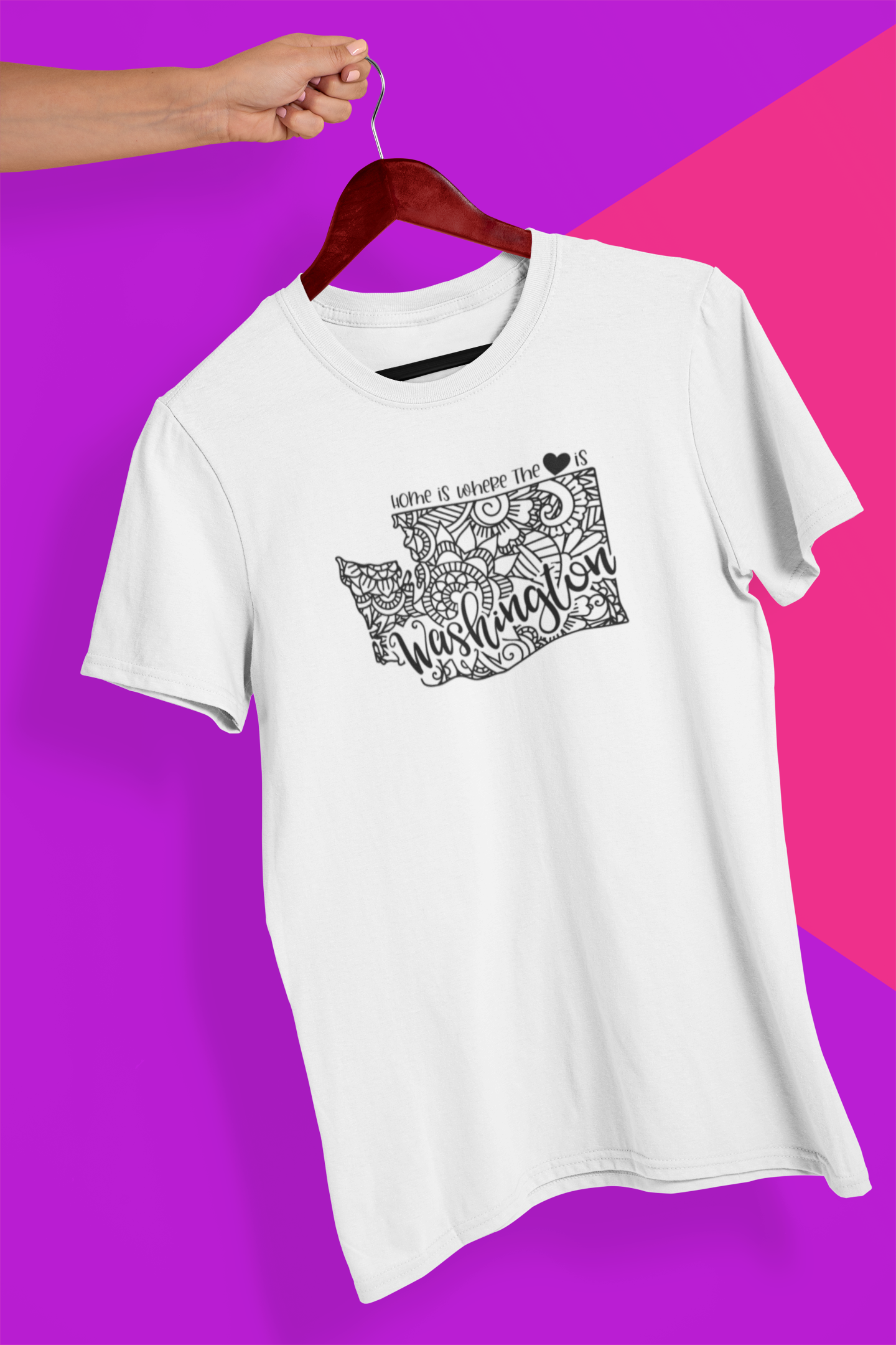 Washington Mandala Crew Neck T-Shirt