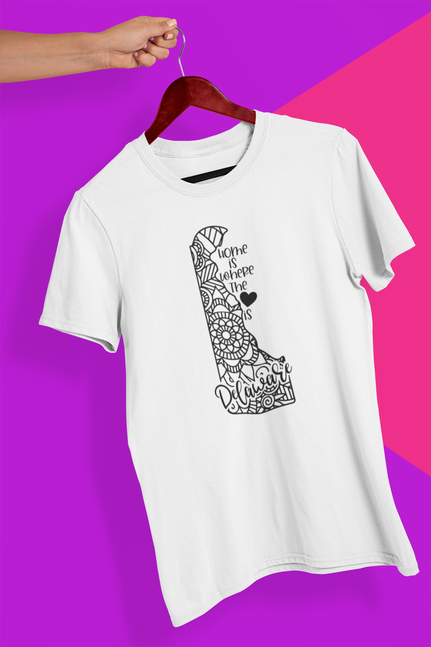 Delaware Mandala Crew Neck T-Shirt