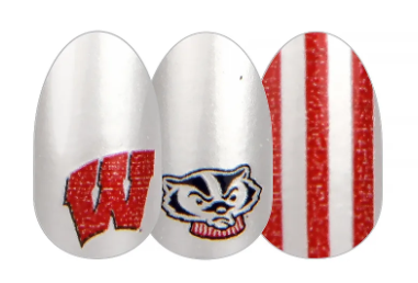 Color Street Nail Strips | Collegiate | University of Wisconsin | Real Polish | Easy Apply
