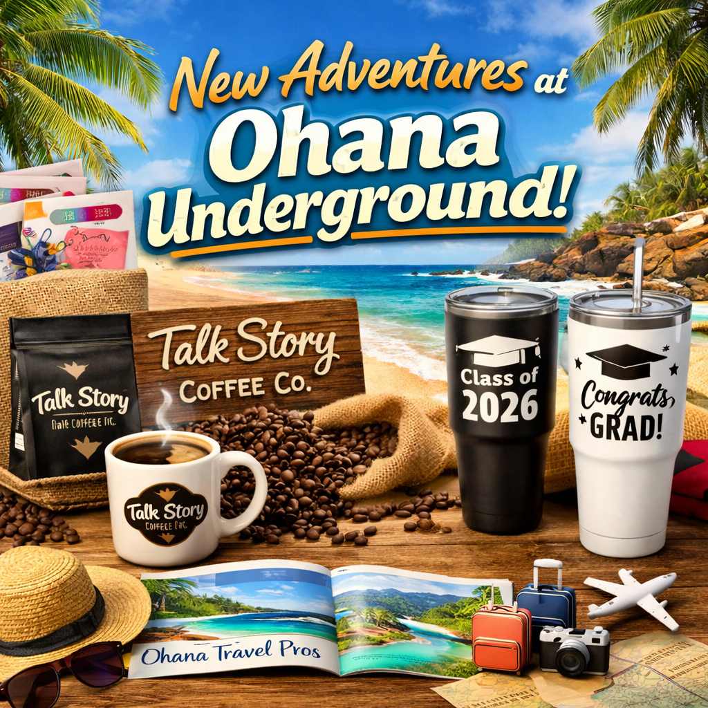 Ohana Underground Spring Update: New Coffee, Graduation Gifts, Sales, and More