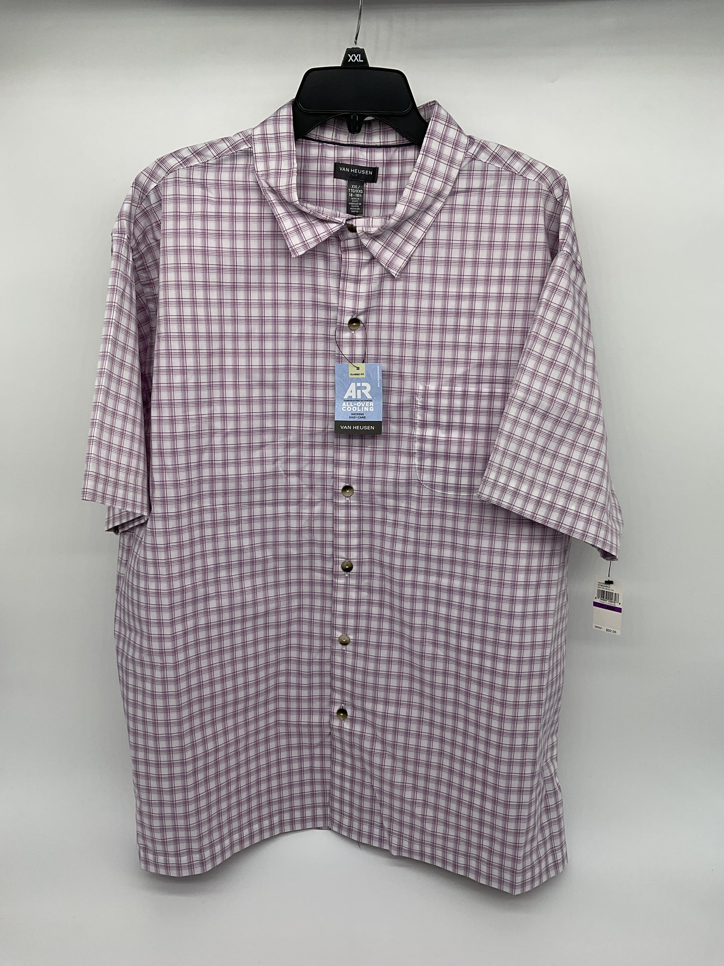 Van Heusen Men’s Air Cooling Short Sleeve Shirt XXL