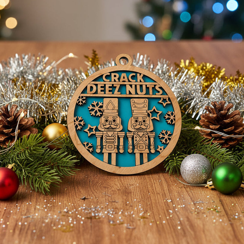 Shaka Brands Crack Deez Nuts Ornament